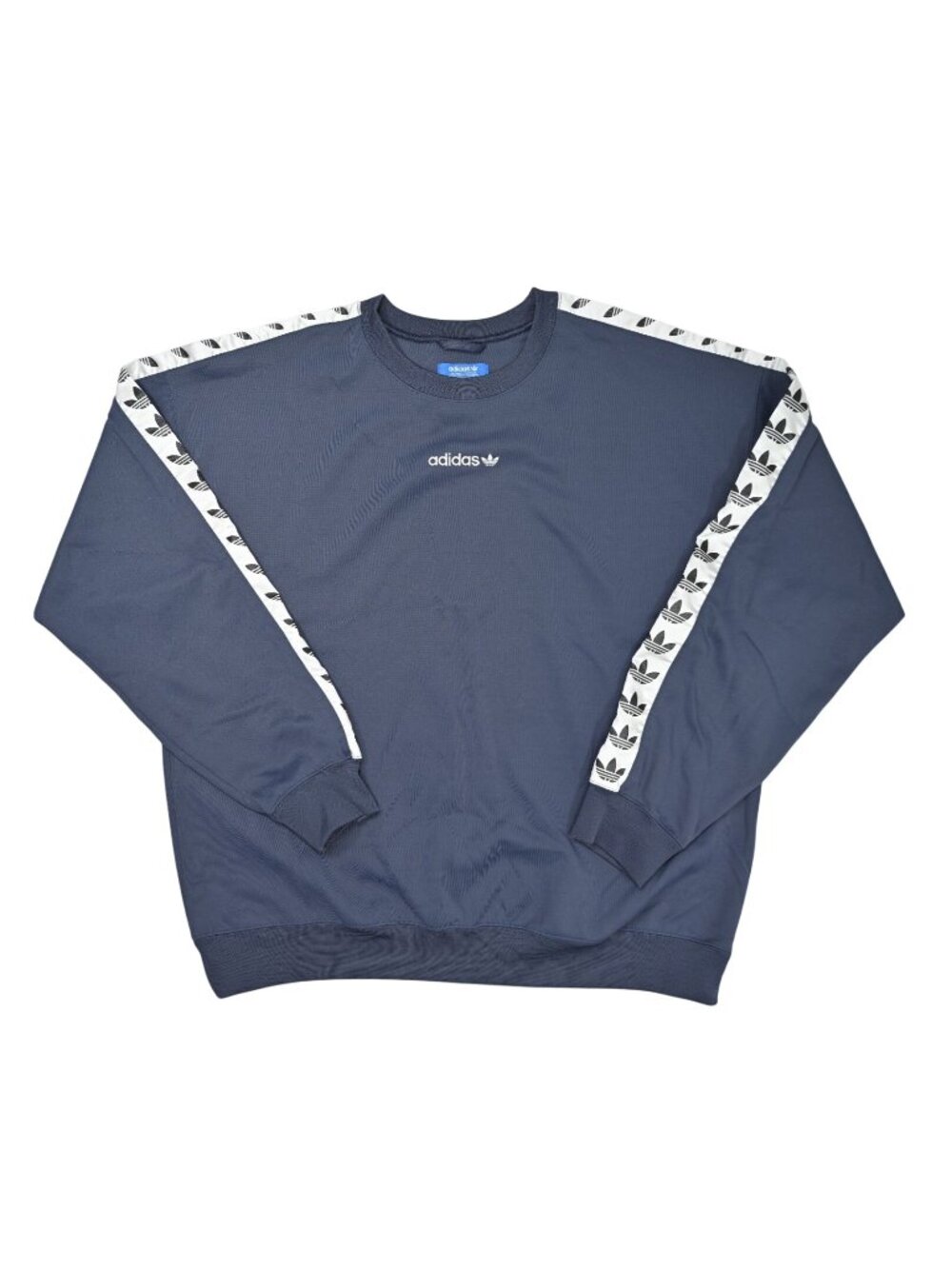 Adidas Original Tnt Tape Crewneck Sweatshirt In Blue